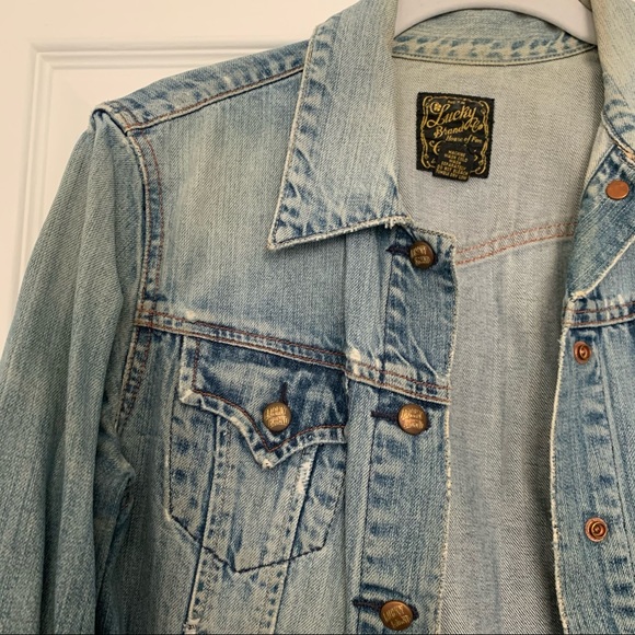Vintage Lucky Brand Jean Jacket | M - Picture 4 of 6